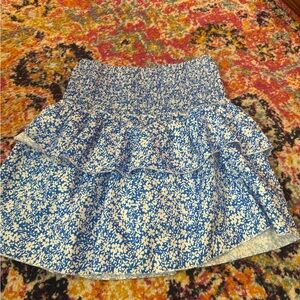 Floral Blue Skirt